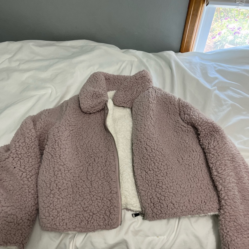 Pink/ Purple Fluffy coat